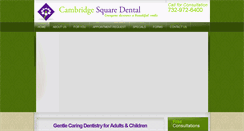 Desktop Screenshot of cambridgesquaredental.com